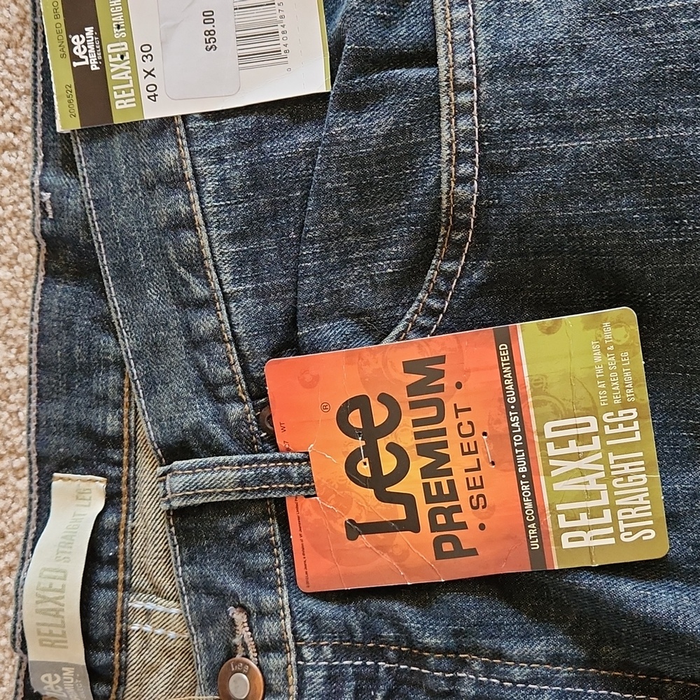Lee Relaxed Blue Denim Jeans Timeless Comfort